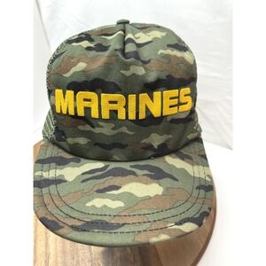 US Marine Hat Cap Camouflage Baseball Embroidered‎ adjustable spell out